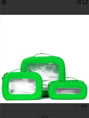 lug Bento 3-Piece Lime Green Storage Container Set. NWT